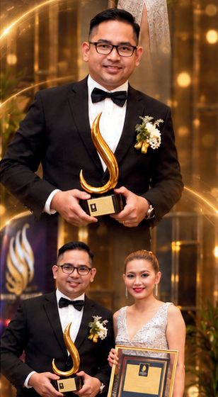 VIKS Properties receiving an award at a real estate awards ceremony
